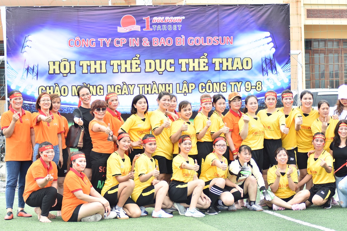 ngày hội “Thể dục thể thao” của toàn bộ CBCNV “Ngôi nhà chung Goldsun” 