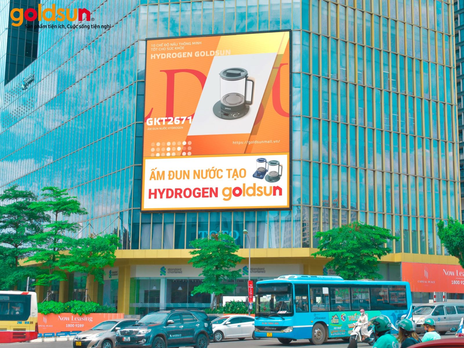 Goldsun đã được xuất hiện tại màn hình LED lớn nhất Việt Nam