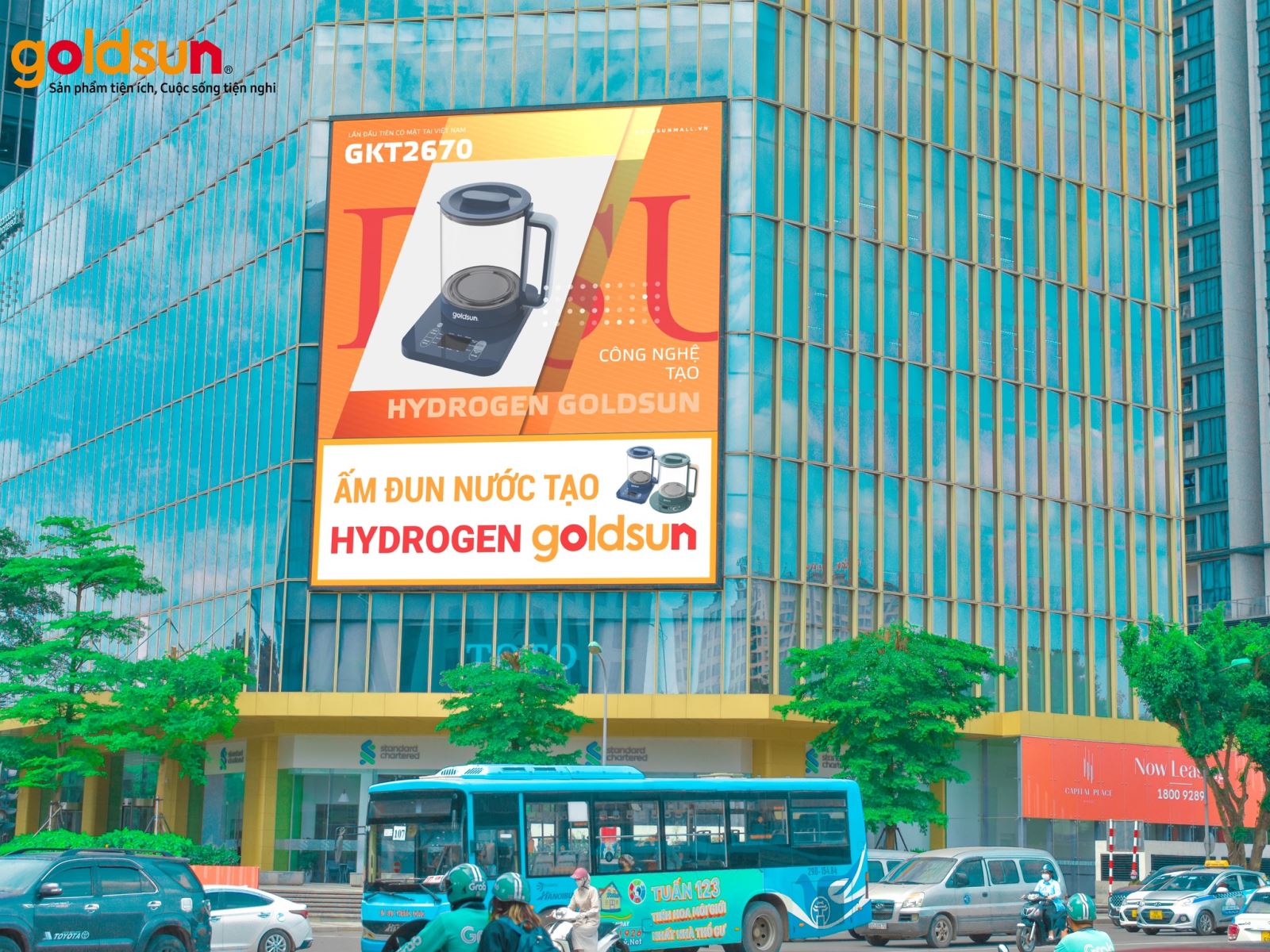 Goldsun đã được xuất hiện tại màn hình LED lớn nhất Việt Nam