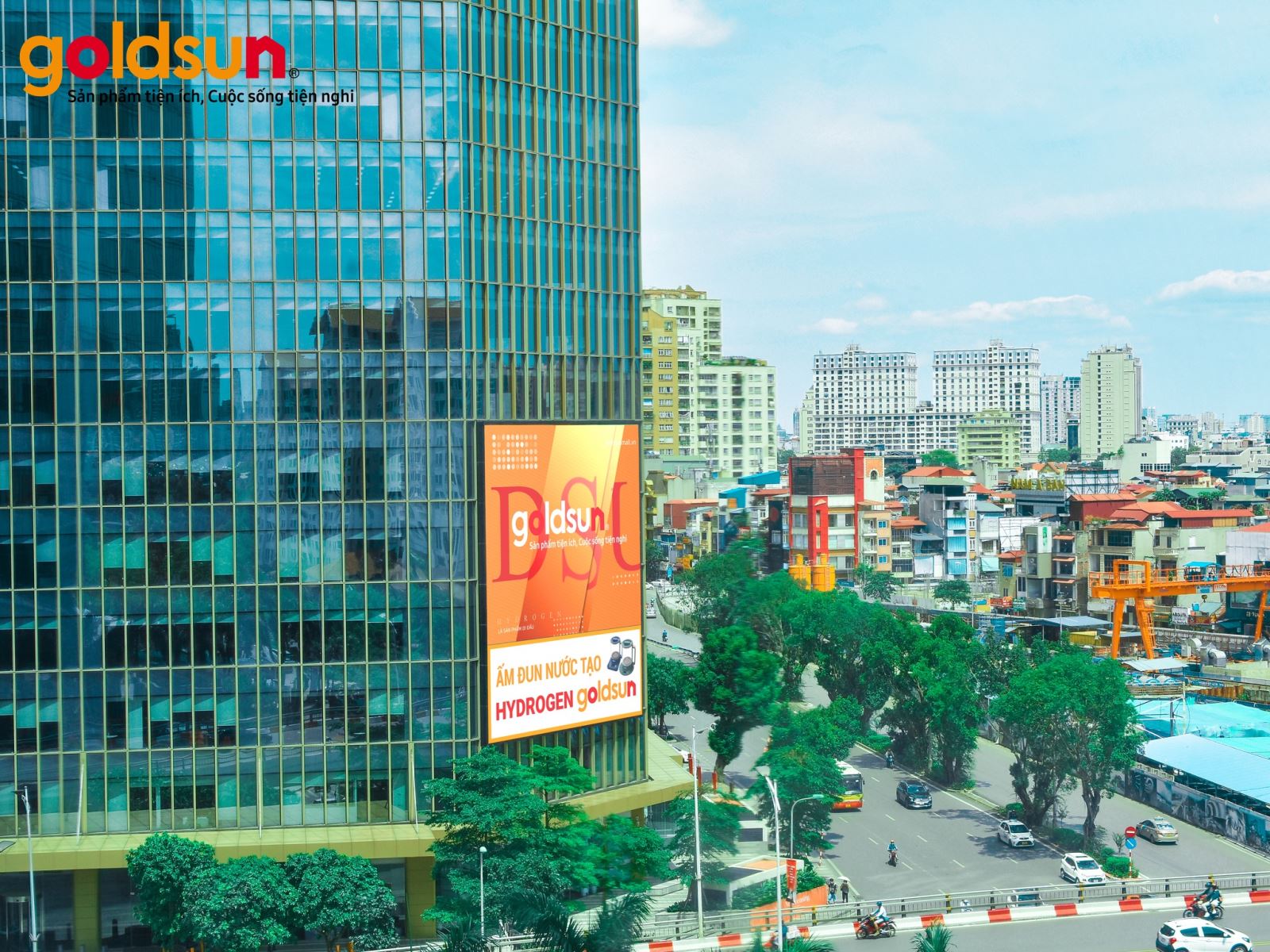 Goldsun đã được xuất hiện tại màn hình LED lớn nhất Việt Nam