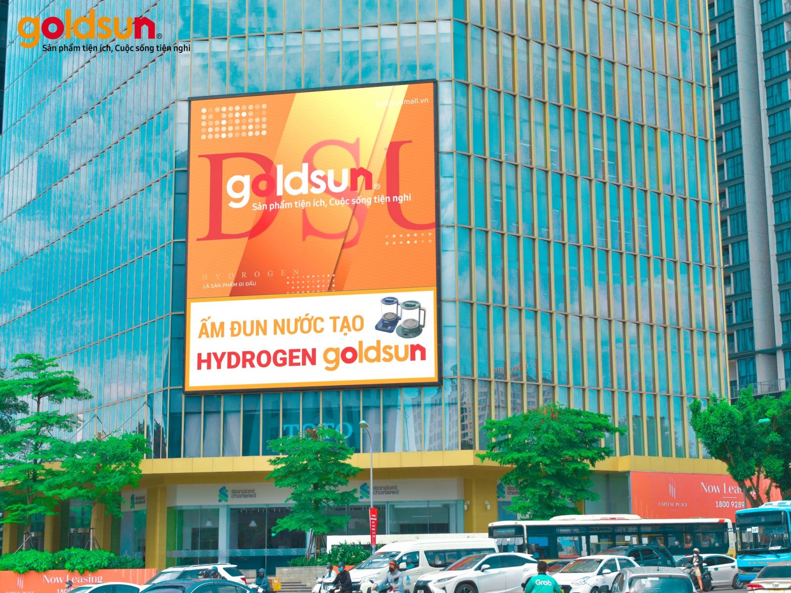 Goldsun đã được xuất hiện tại màn hình LED lớn nhất Việt Nam