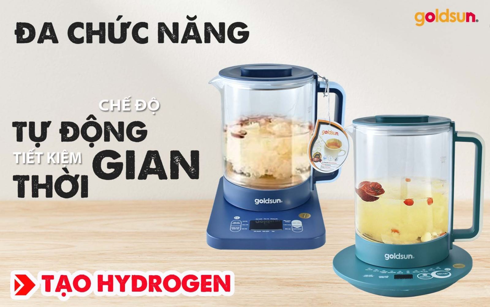 Ấm Hydrogen 1.7L Goldsun GKT2670